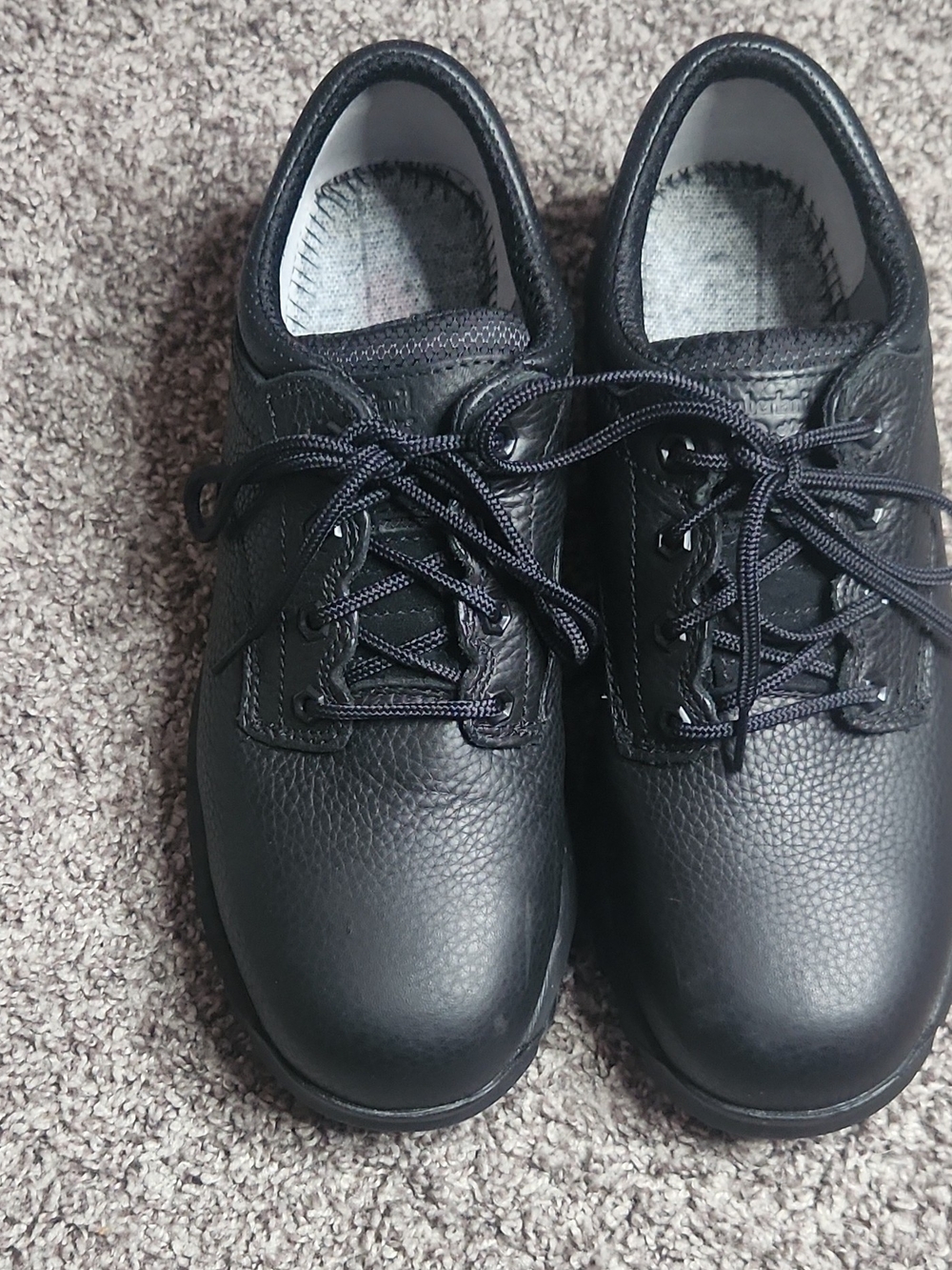 Timberland Pro Men's Black Leather Lace-Up Oxfords